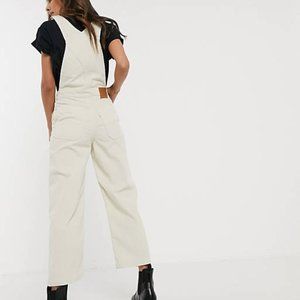 Levi's Ribcage Cord Overalls in Ecru size 29 6